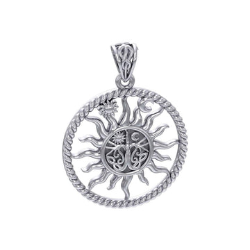 The Sun and Tree of Life Silver Pendant TPD5926 - Jewelry
